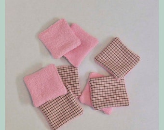 PDF sewing pattern for Reusable Face Wipes, zero waste eco-friendly makeup remover cloth pads sewing tutorial