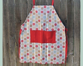 Adjustable Strap Apron sewing tutorial pattern, PDF sewing pattern, easy sew adult apron pattern for baking, cooks, crafting and garden