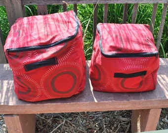 Zippered Storage Cubes PDF downloadable sewing pattern, digital tutorial for 2 sizes canvas box tote bag for organizing blankets