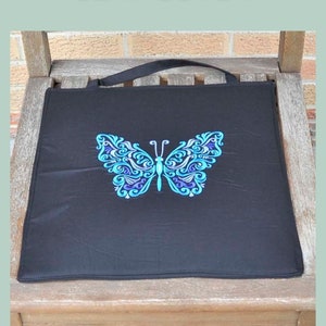 PDF sewing pattern for Waterproof Seat Cover, padded Sit Upon outdoor cushion sewing tutorial, chair pad for picnic, yard and events