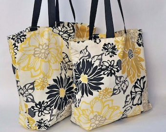 Fabric Grocery Bag sewing pattern tutorial, PDF digital download, canvas shopping Bag sewing tutorial, easy DIY grocery bag