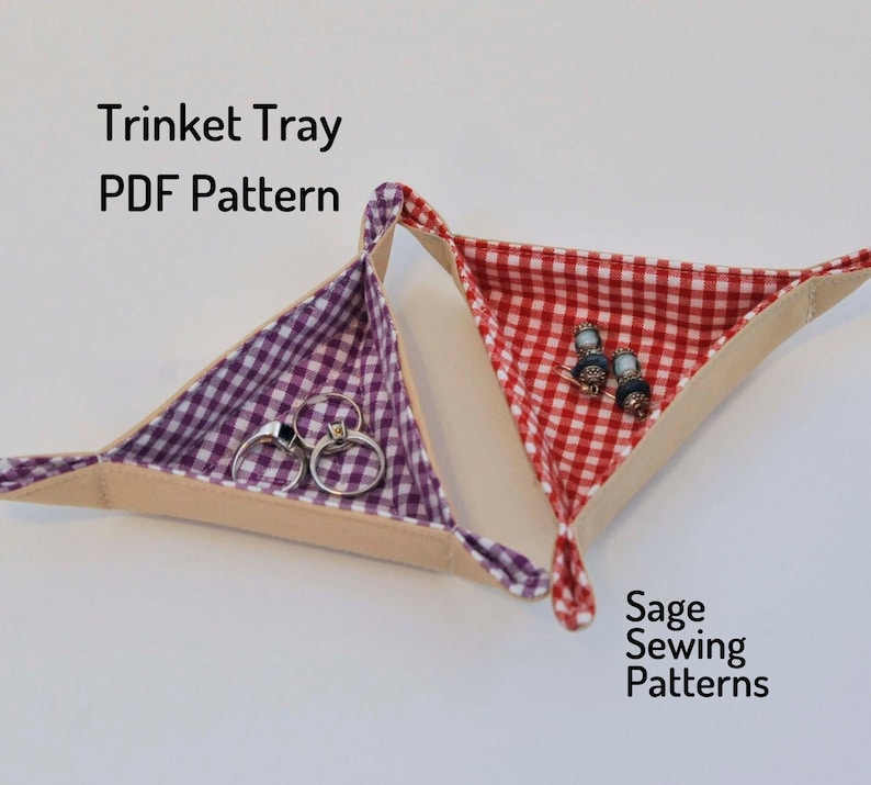 Triangle Candy Dish, PDF Downloadable Sewing Pattern, PURIM Trinket ...