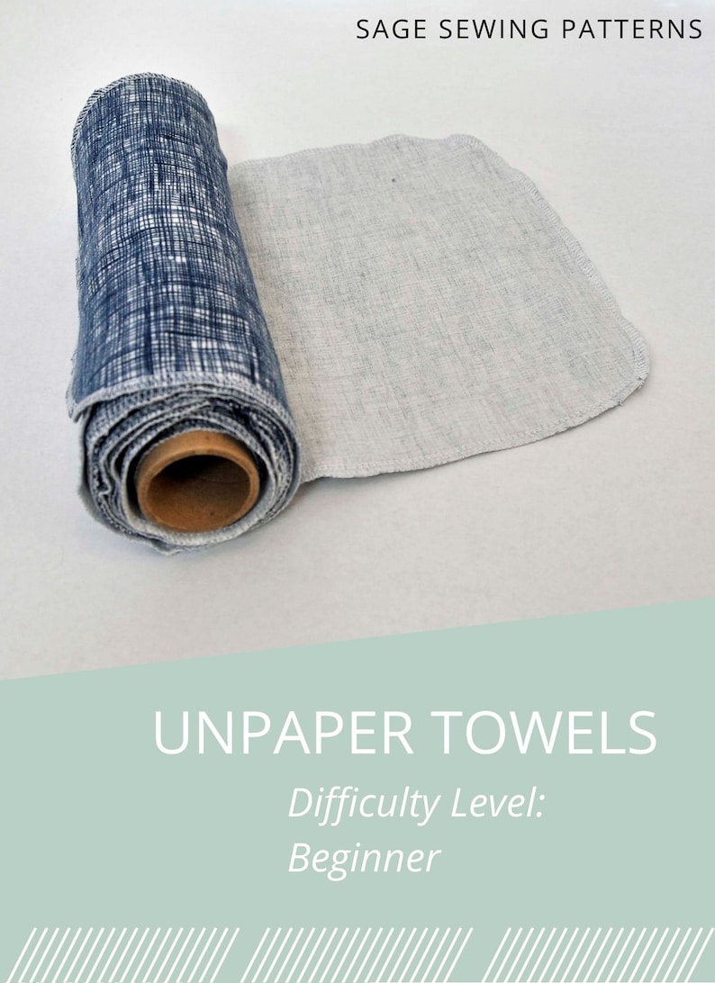 PDF Sewing Pattern for Unpaper Towels Zero Waste Ecofriendly Etsy