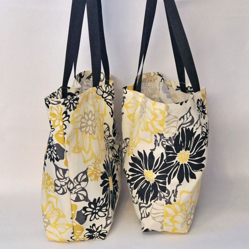 Fabric Grocery Bag Sewing Pattern PDF Downloadable Sewing Etsy