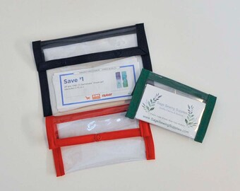 PDF Sewing pattern Vinyl Snap Pouch, easy tutorial for clear view envelope bags