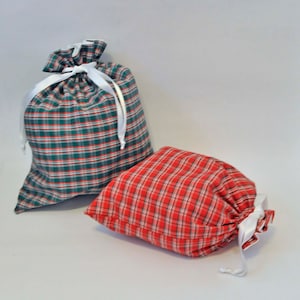 Drawstring Bag sewing pattern, PDF downloadable sewing tutorial, Lined Drawstring Bag sewing template and tutorial, easy DIY craft bag
