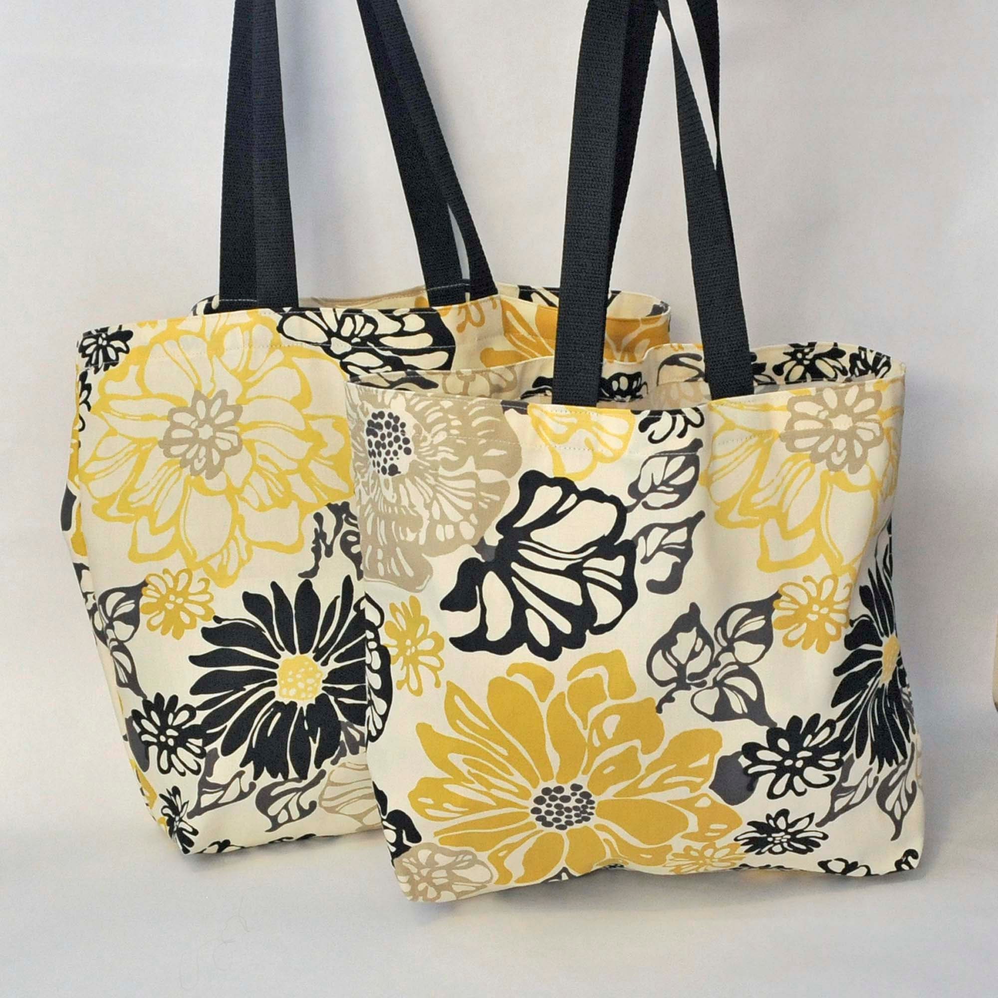 Fabric Grocery Bag Sewing Pattern Tutorial, PDF Digital Download ...