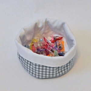 Nesting fabric baskets, PDF downloadable sewing pattern, home storage sewing template and tutorial, easy DIY bowl image 7