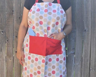 Adult Adjustable Apron sewing pattern tutorial, PDF sewing pattern and tutorial, easy sew full size bib apron, gift for bakers crafters