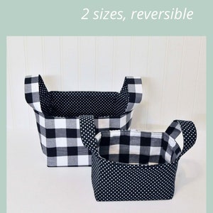 Fabric Basket With Handles, PDF Downloadable Sewing Pattern, Home ...