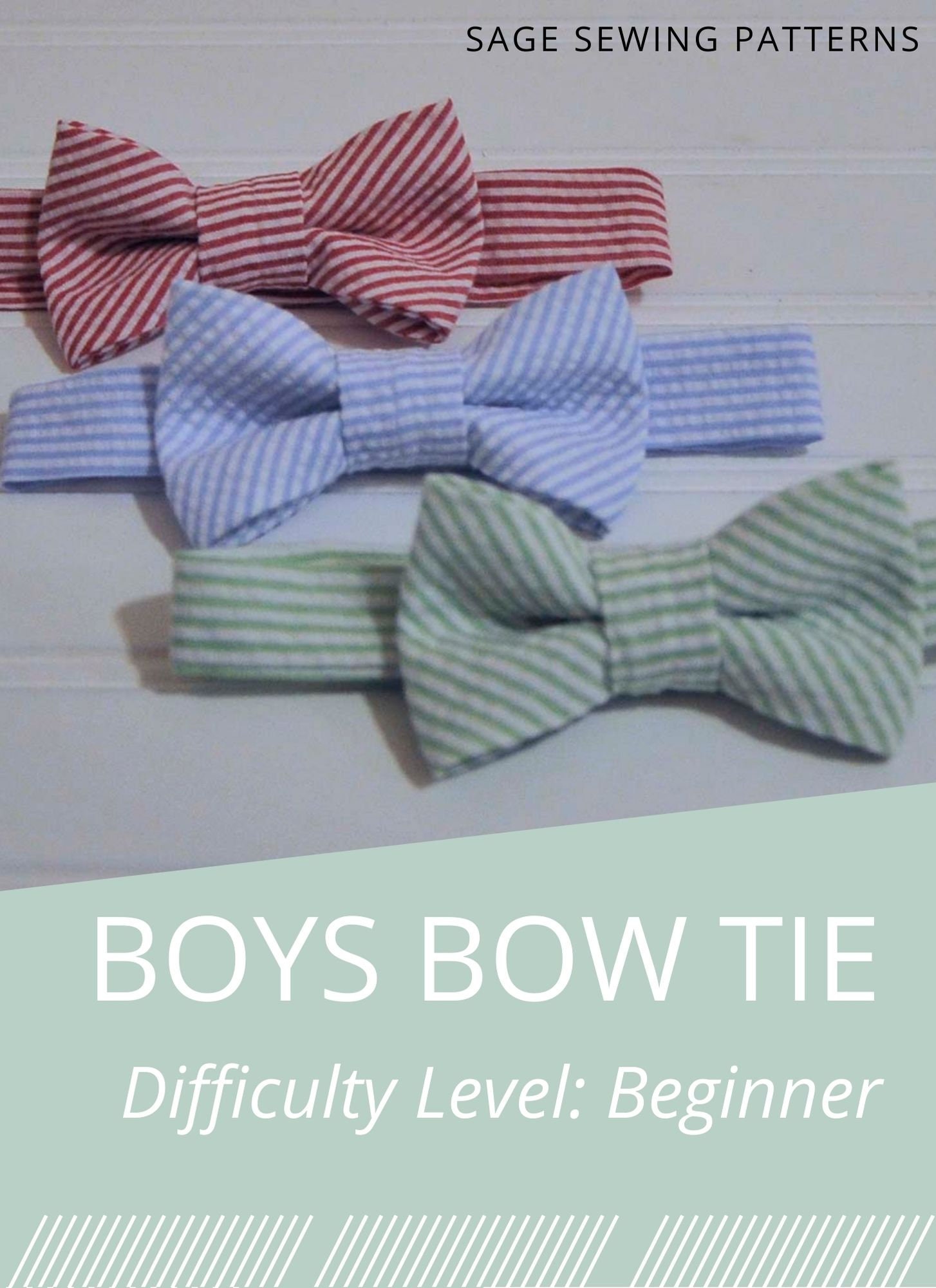 Child Bow Tie Sewing Pattern PDF Downloadable Sewing Pattern Etsy Canada