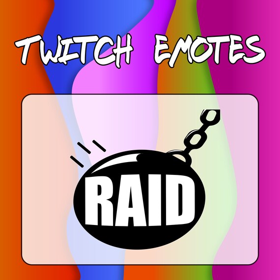 Raid Twitch Emote Etsy