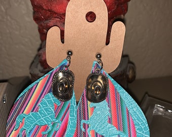 Western rodeo earrings