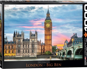 London with Big Ben Fabric Quilting SewingCraft Panel London with Big Ben Fabric Quilting SewingCraft Panel