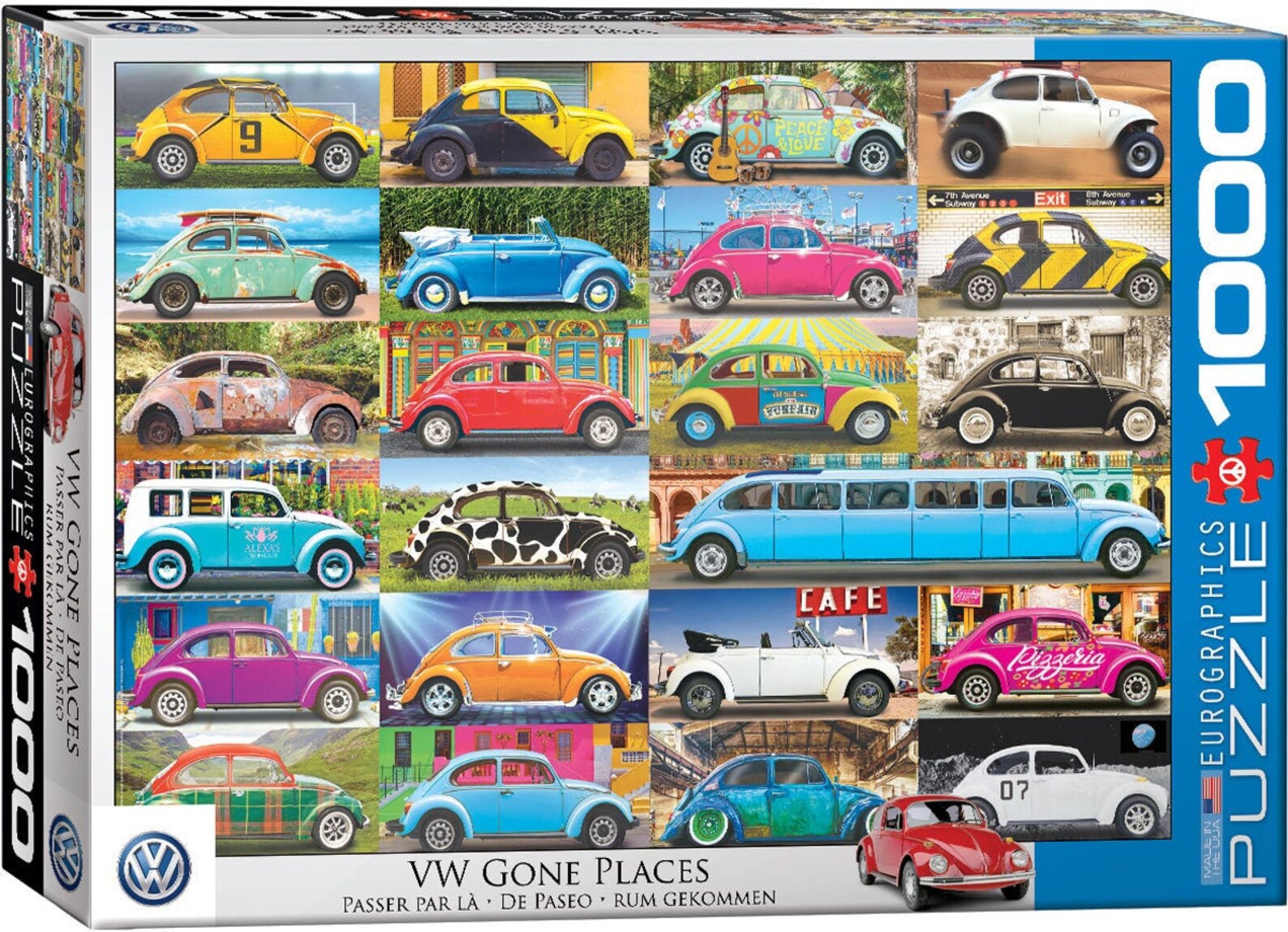 VW Beetle Gone Places 1000piece Puzzle Etsy