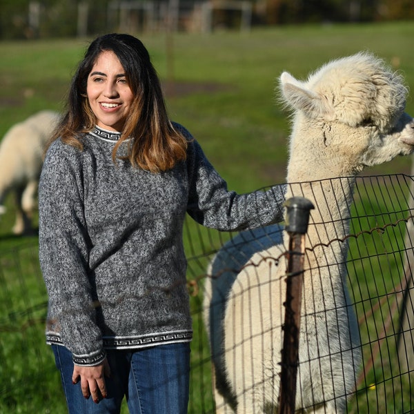 Alpaca Wool Sweater, Woven Wool Pullover Sweater, Men's Wool Sweater, Wool Sweater Women, Comfy, Soft, and Warm Sweater - Best Alpaca Wool