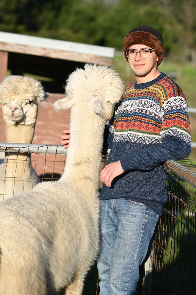 Winter hats COMFY WARM SOFT, Very comfortable. Perfect to wear any time Alpaca image 3