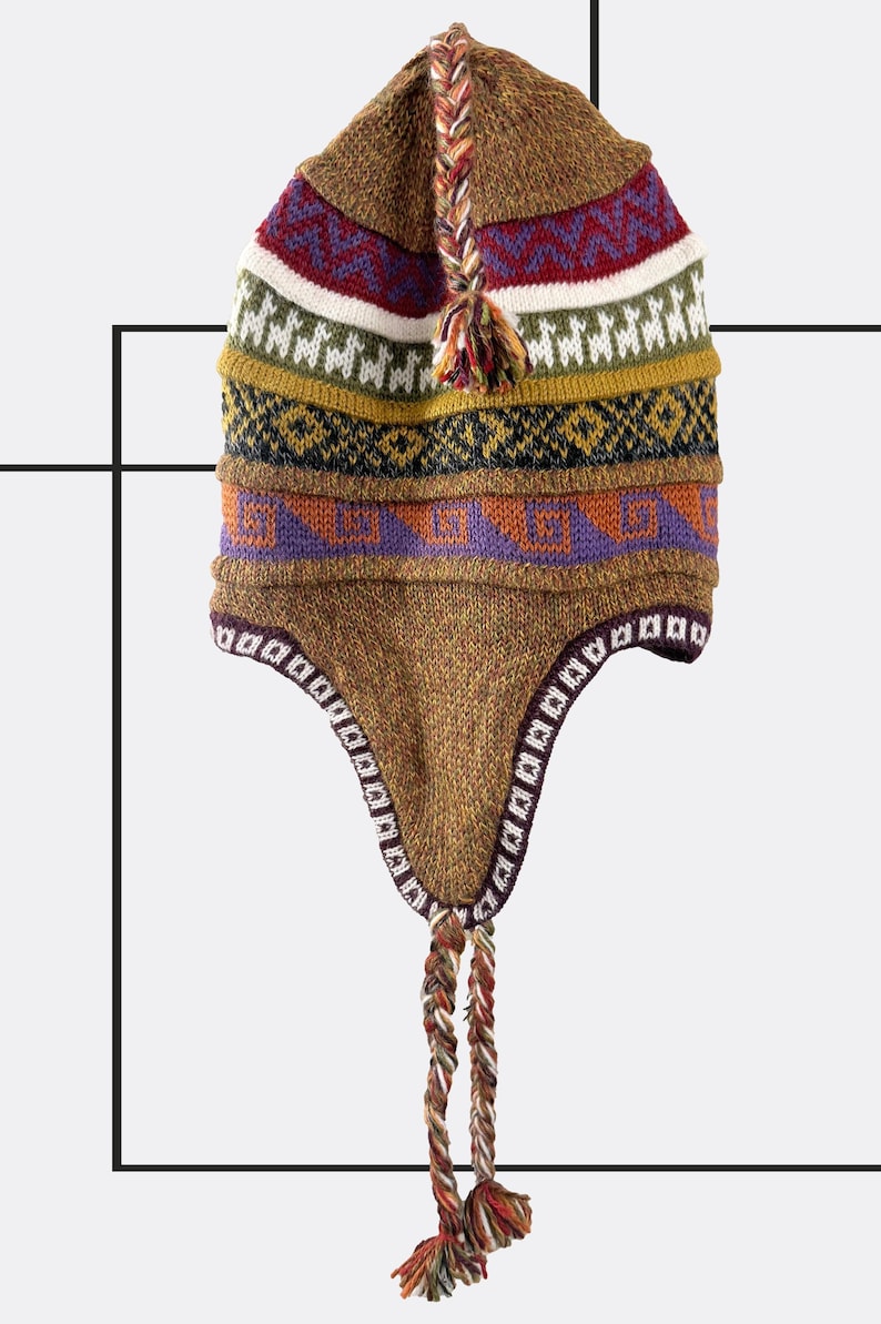 Peruvian Cap Handmade Alpaca Chullo Hat: Peruvian Knit Beanie / Unisex - Etsy