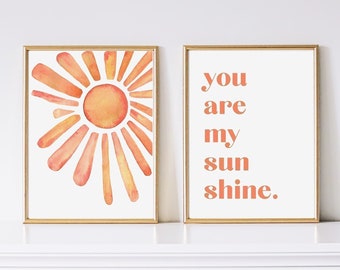 Eres mi Sunshine Wall Art, Sunshine Nursery Decor
