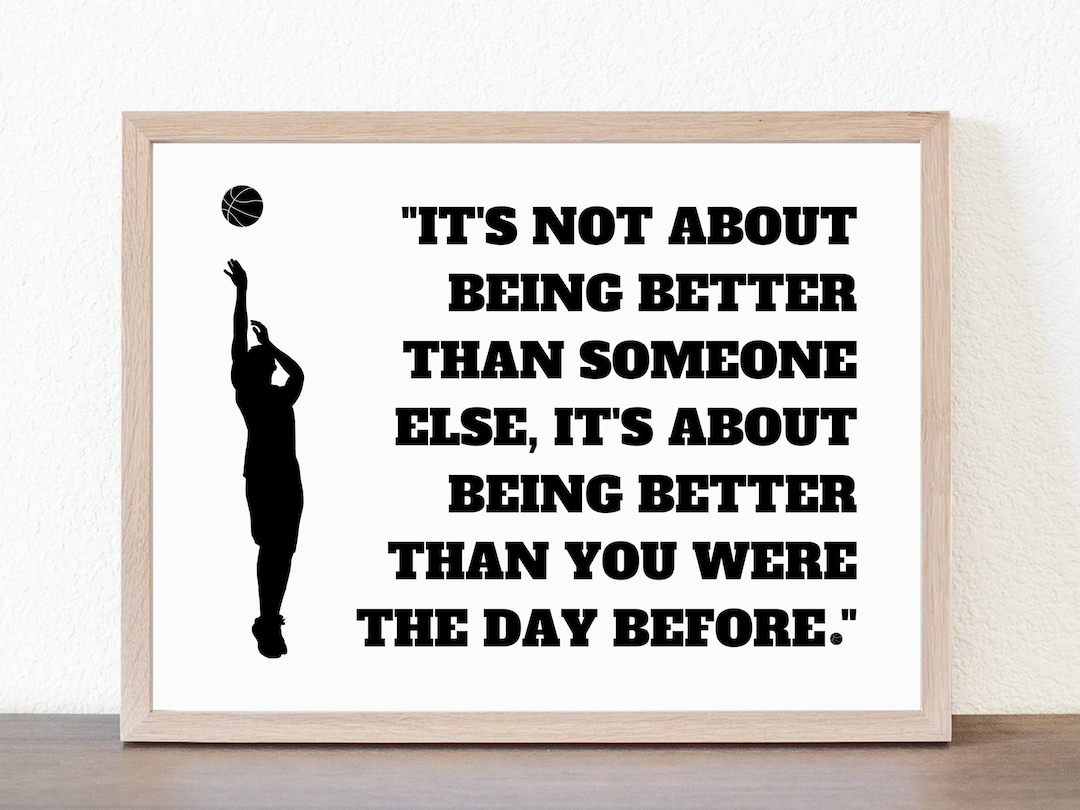 Basketball Inspirational Quote Etsy