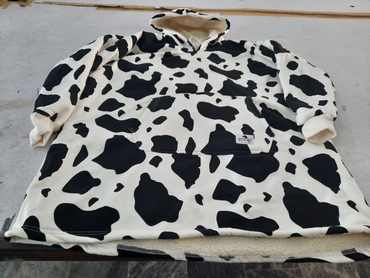 Cow Print Sweatshirt - Etsy UK