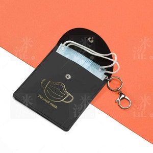 Face Mask Pouch Keyring Holder