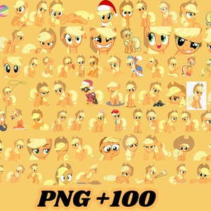 Little pony Applejack. Digital Download - PNG.