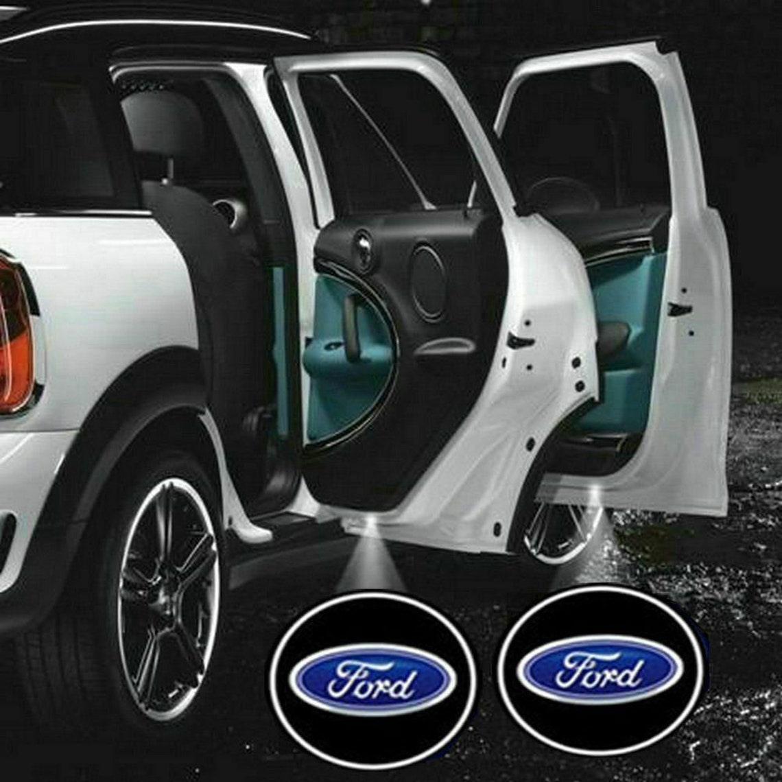 2x PCs FORD Logo Wireless Car Door Laser Projector Etsy