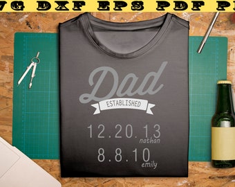 Download Dad Established Svg Etsy