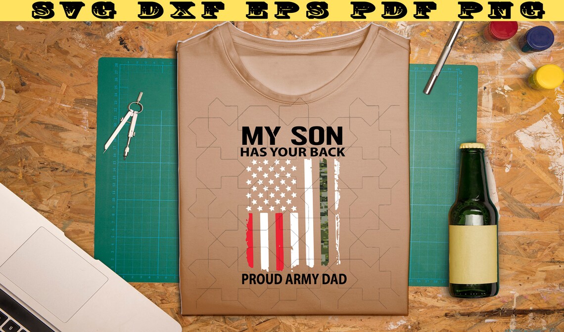 Download My Son Has Your Back Proud Army Dad Svg Digital Download File | Etsy
