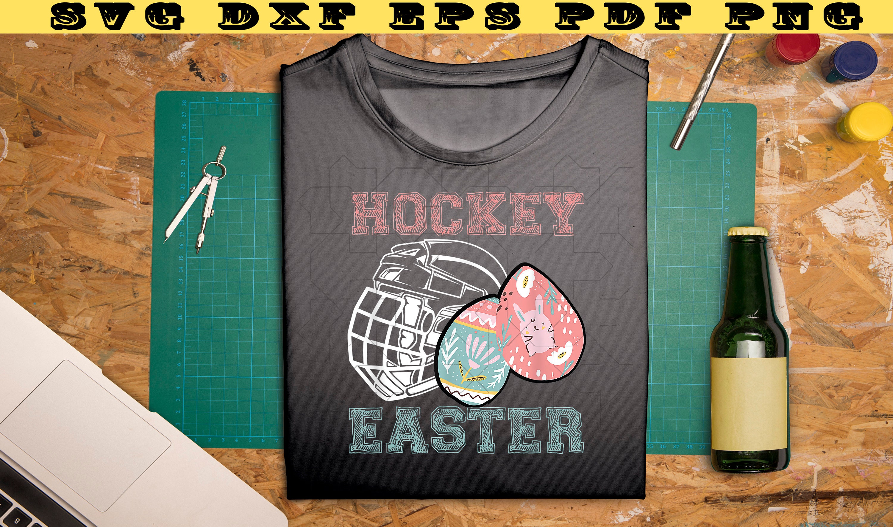 Easter day gift Png Easter Hockey Lover Eggs Bunnies Goalie Etsy