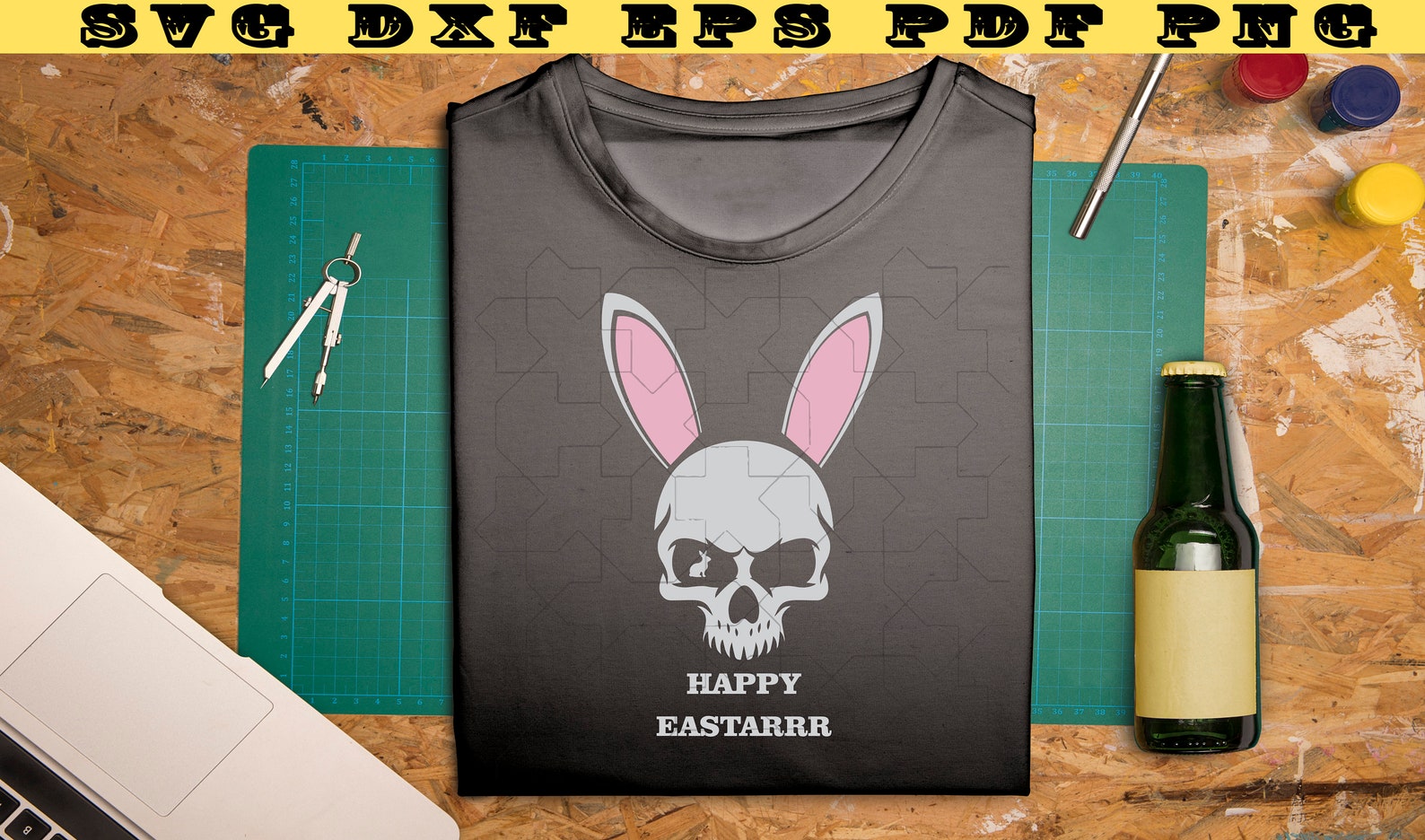 Download Cool Kids Easter Svg Rabbit Pirate Skull Tee Boy Svg Happy | Etsy