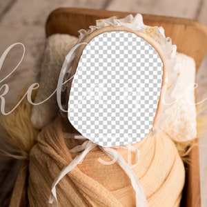 Newborn digital backdrop yellow Floral prop face hole unique background composite instant download girl