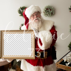 Santa digital, santa distanciada social, plantilla de santa, foto de santa diy