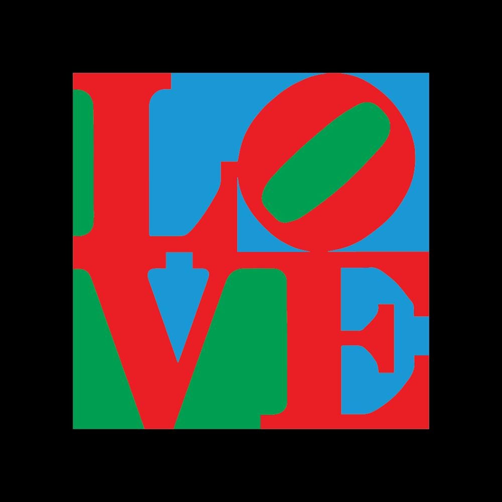 ロバート・インディアナLOVE　ペーパーウェイト　Robert Indiana Robert indiana love - Etsy 日本