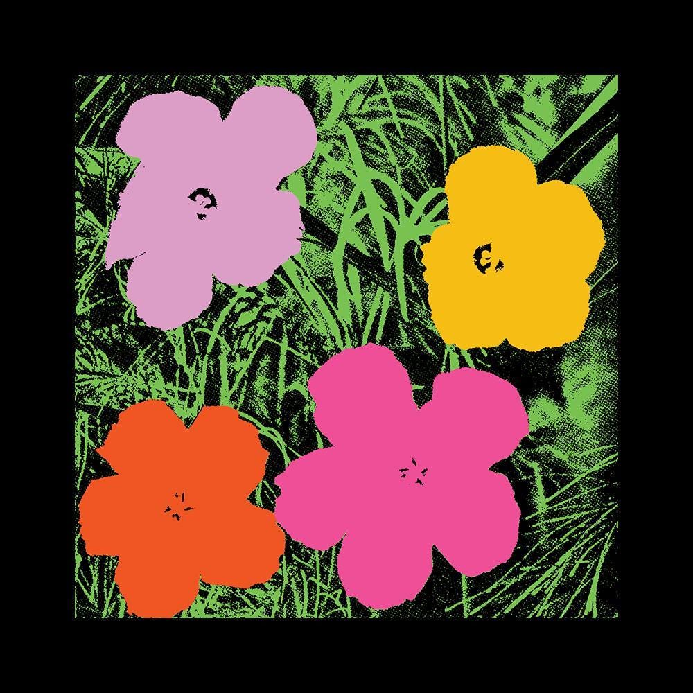 Andy Warhol Flowers - Etsy