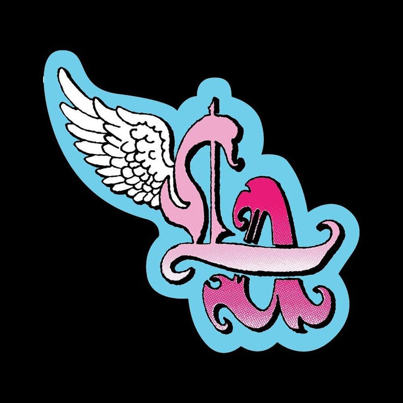 LA Angel Vinyl Sticker - Etsy UK
