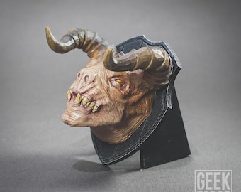 Deathclaw inspired fan art head / Fan art / resin bust / tabletop / hand made / wasteland
