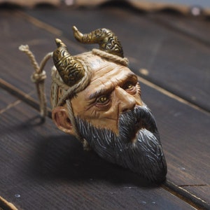 God of war inpired mimir resin hangable head