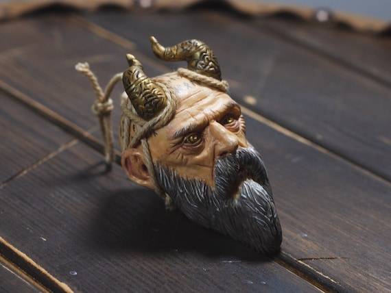 God of war inpired mimir resin hangable head