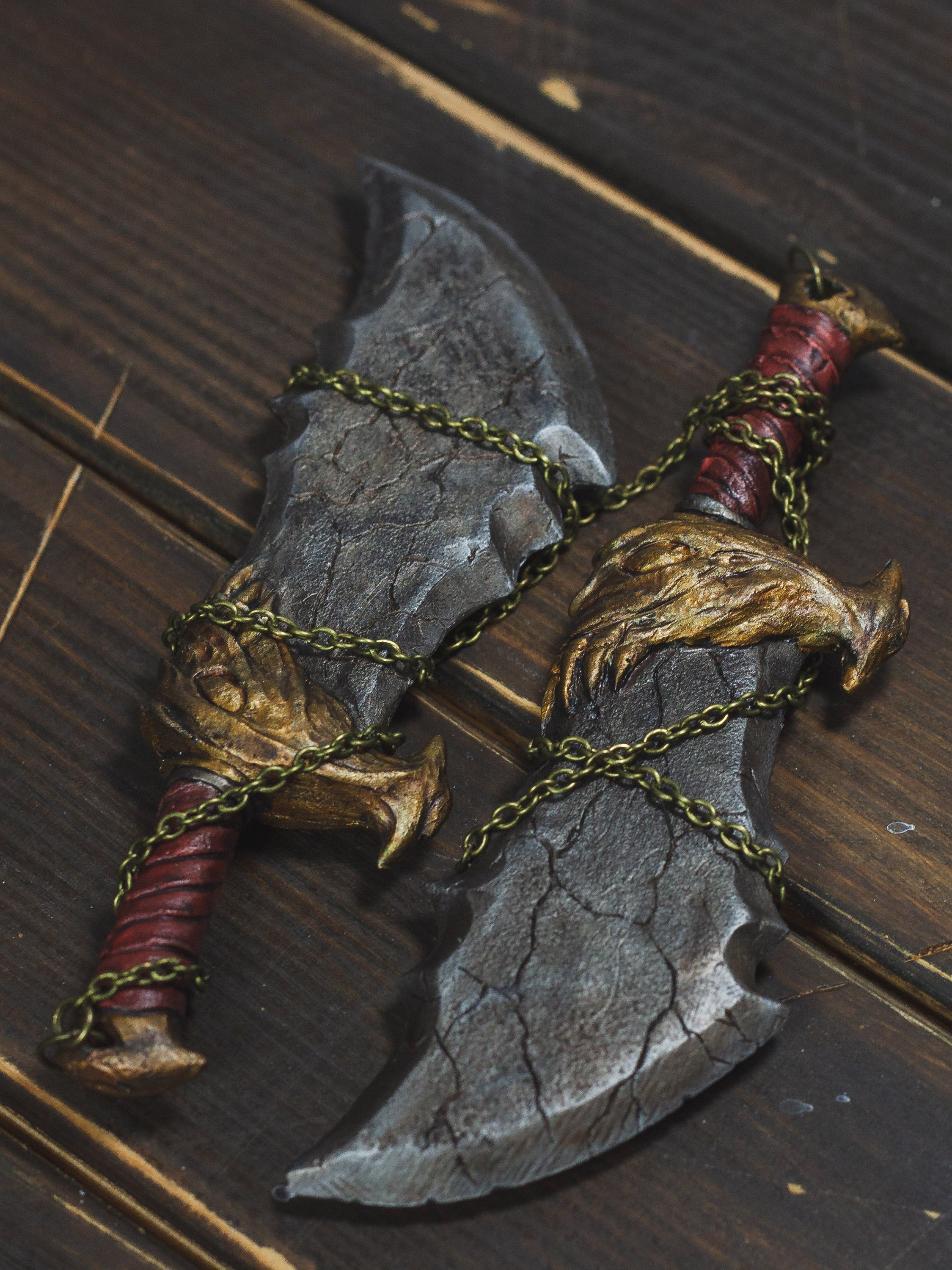 God of War Ragnarok Kratos The Blades of Chaos Leviathan Axe Blade of  Olympus Keychain Necklace Game Cosplay Accessories Jewelry