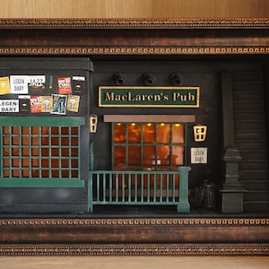 How I Met Your Mother Miniature Diorama, Booknook, Wall Hanging