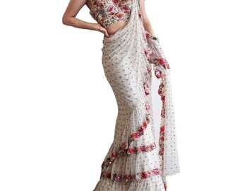 amazon white sarees