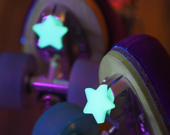 Roller Skate Toe Plugs: Glow In The Dark STARS