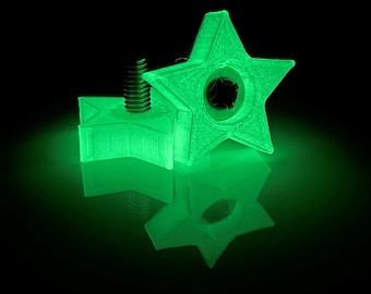 Tapones para los dedos de los pies para patines: estrellas luminosas atornillables