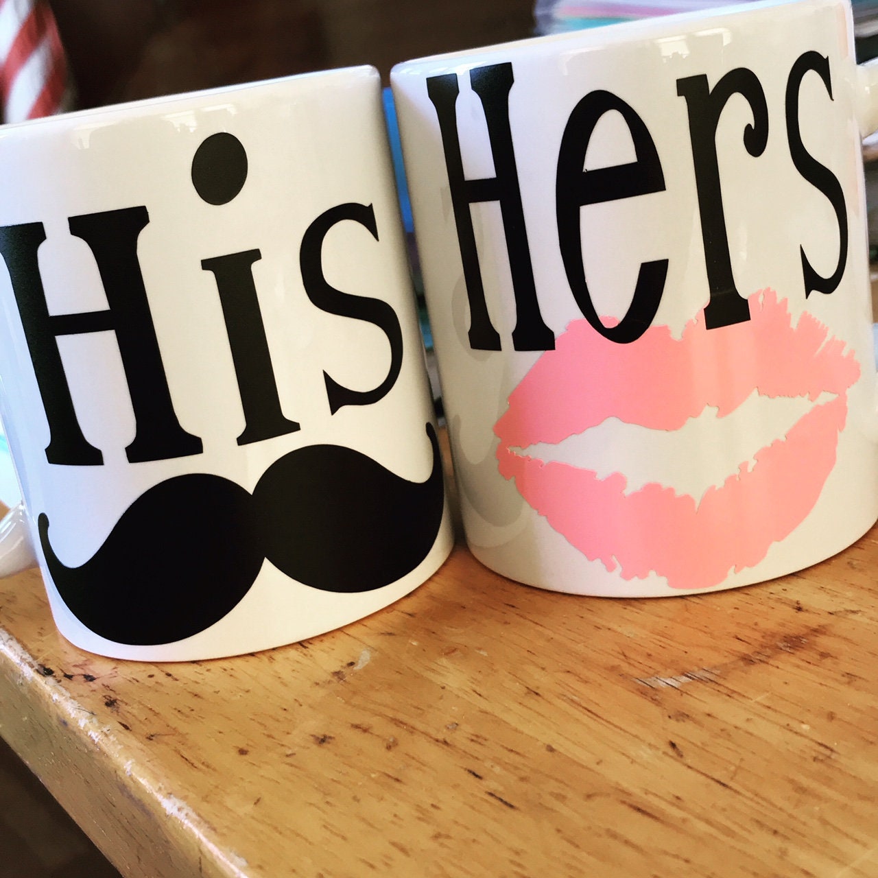 His and Her mugs Etsy