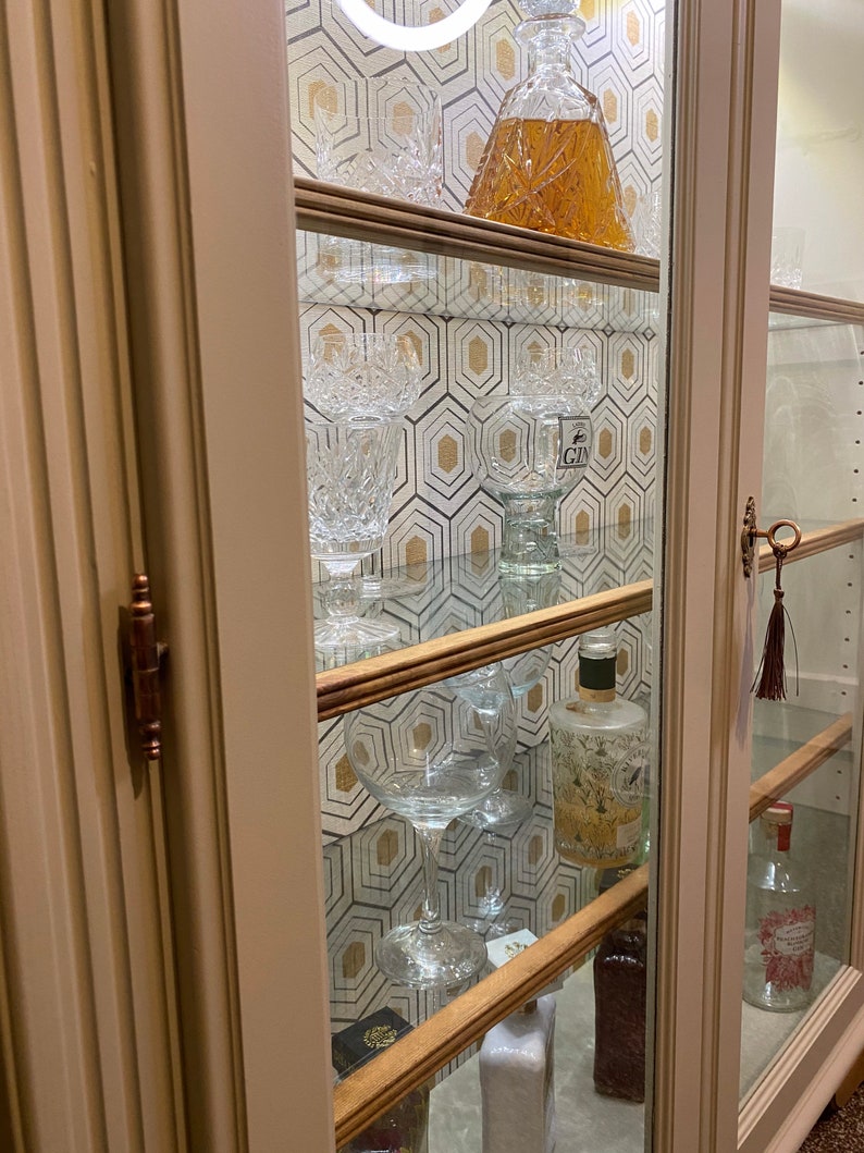 SOLD Drinks Cabinet Display Cabinet Gin Cabinet image 6