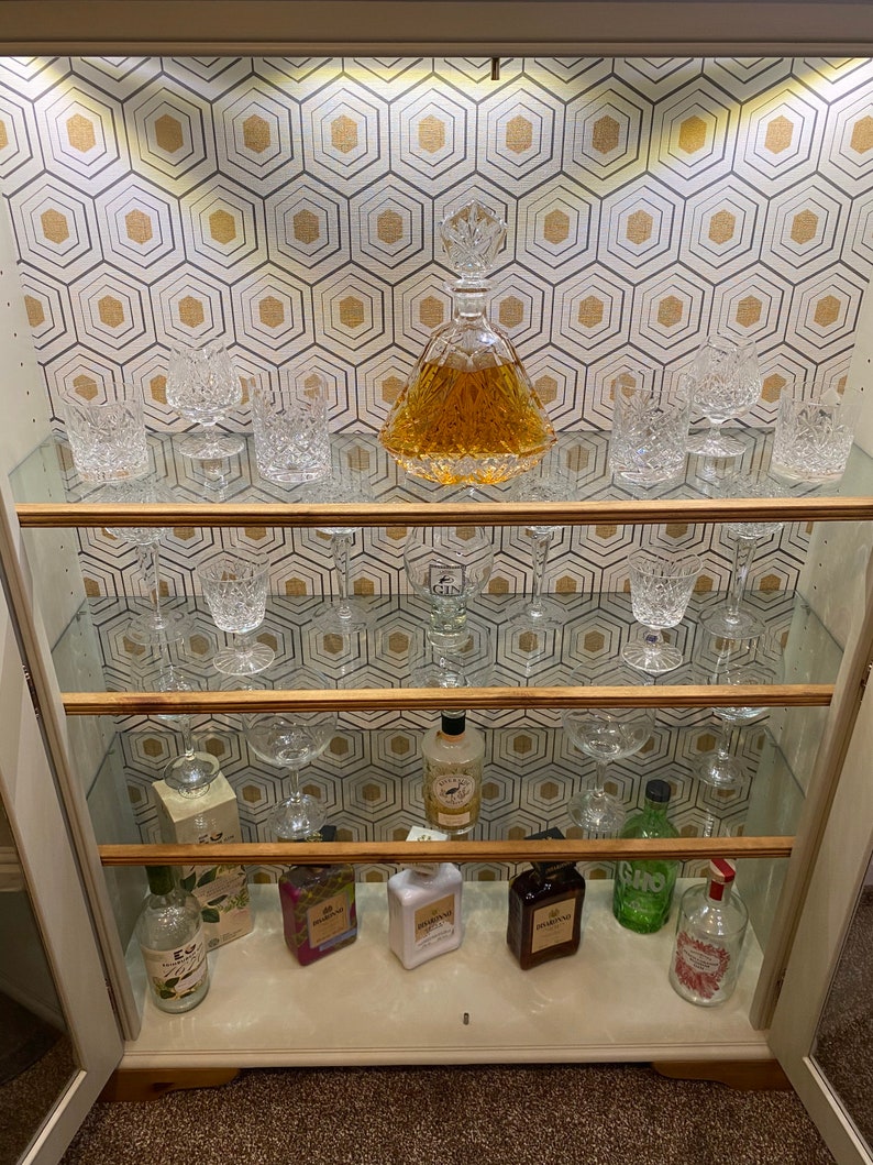 SOLD Drinks Cabinet Display Cabinet Gin Cabinet image 5