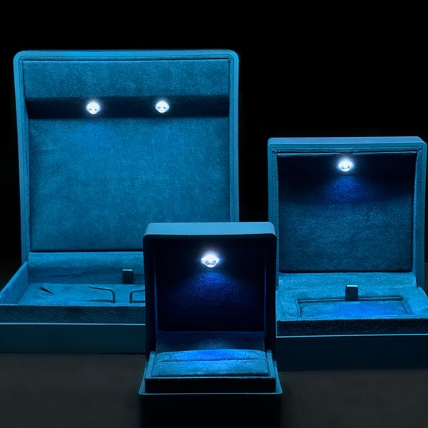 SufiCo - Coffret cadeau de 3 bijoux haut de gamme avec lumière LED