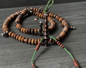 SufiCo | Limited Edition Large Oud Agarwood Sufi Dervish Tijani Tasbih Prayer Beads Necklace